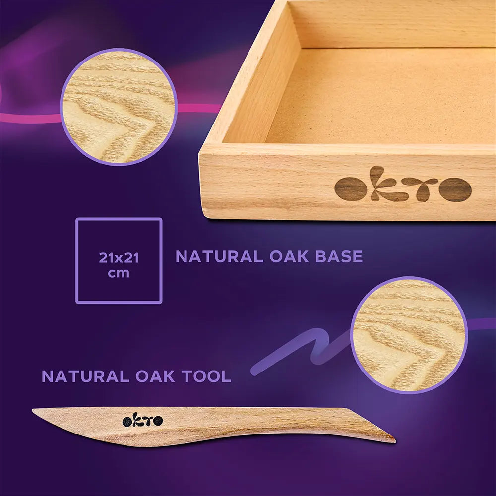 Zestaw drewniany DIY Wood&Craft - Sukulenty ENERGIA