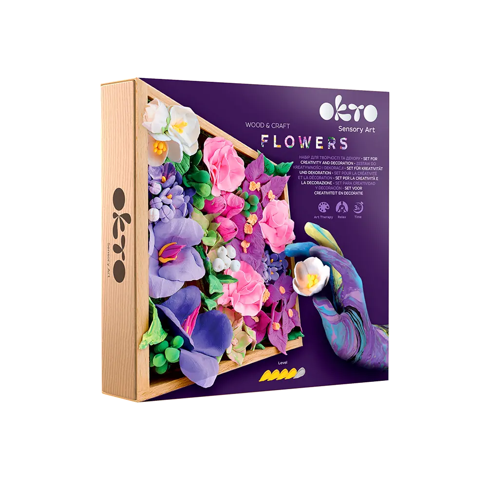 Zestaw drewniany DIY Wood&Craft - Kwiaty INSPIRACJA