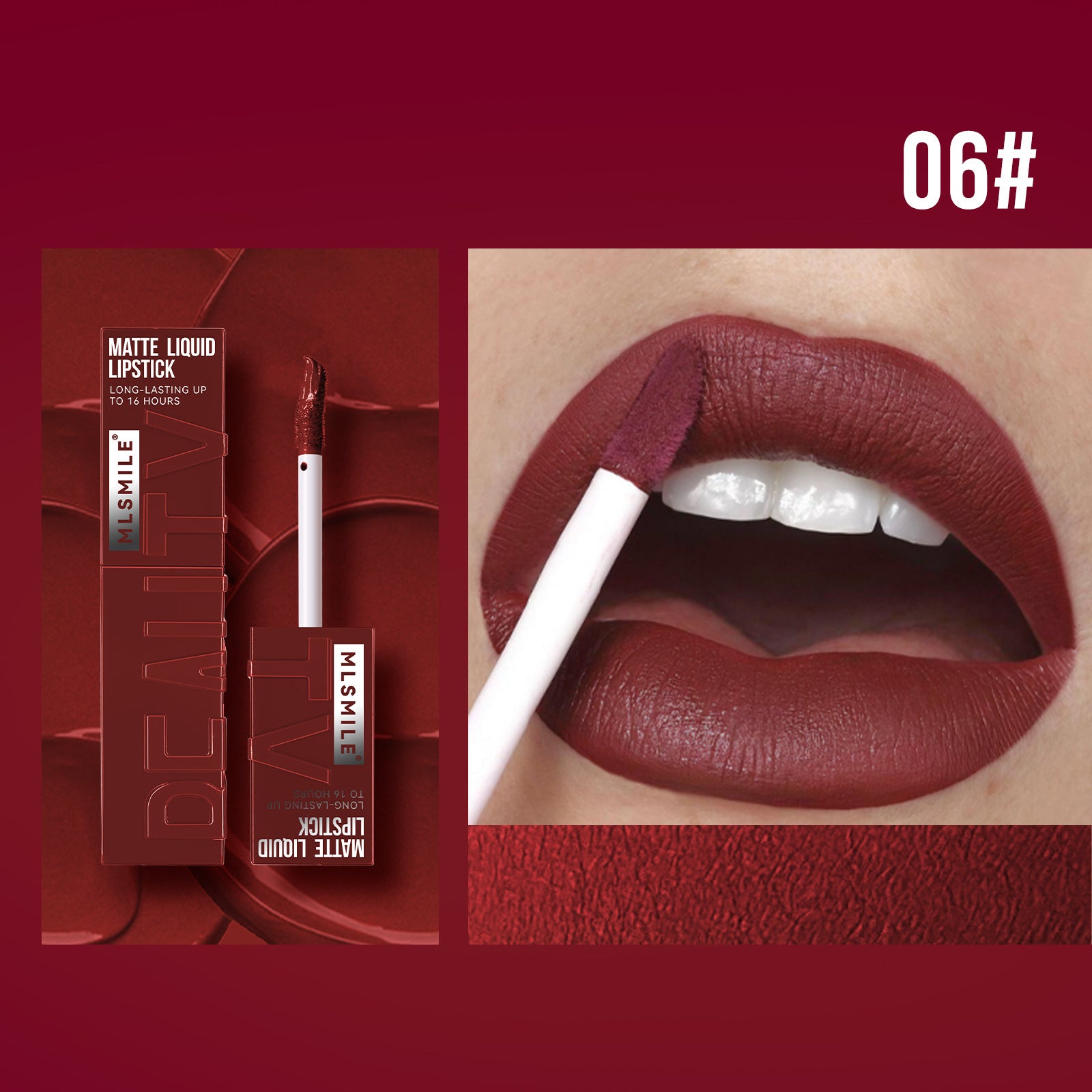 Matowy Liquid Lipstick — Nie Przenosi się na Kubek, Długotrwały