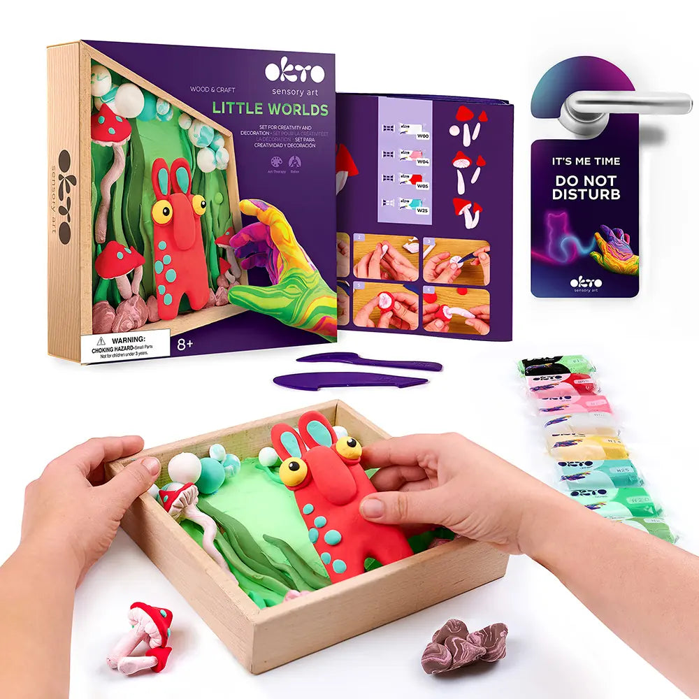 Zestaw drewniany DIY Wood&Craft „Kraina Małych Światów” - Mama Troll