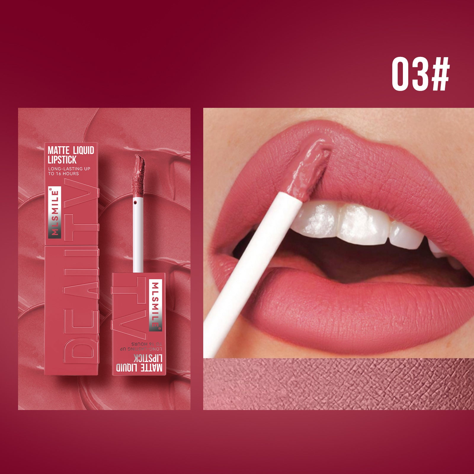 Matowy Liquid Lipstick — Nie Przenosi się na Kubek, Długotrwały