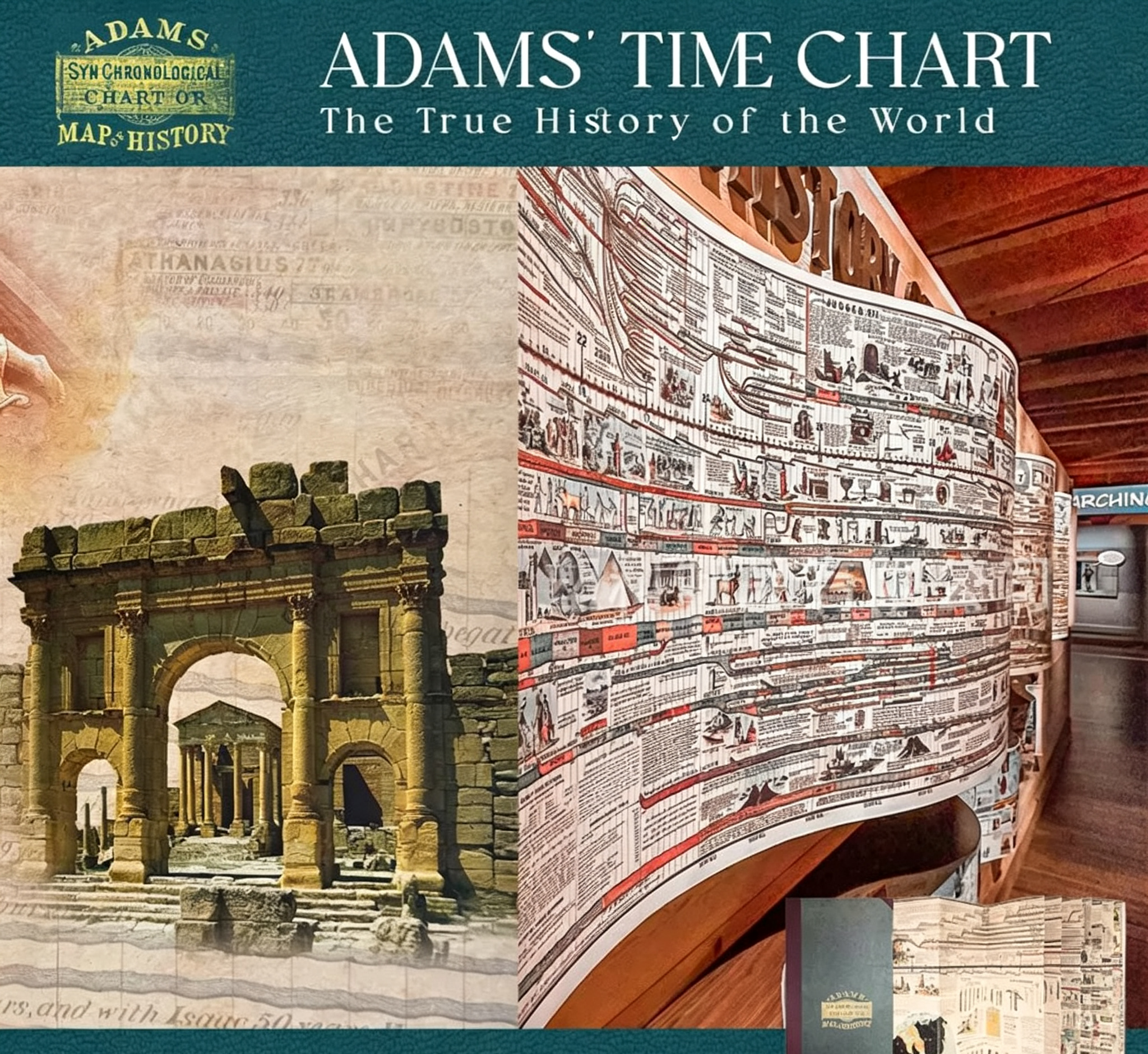 Atlas Historii i Geografii Adams Timeline — Książka Edukacyjna