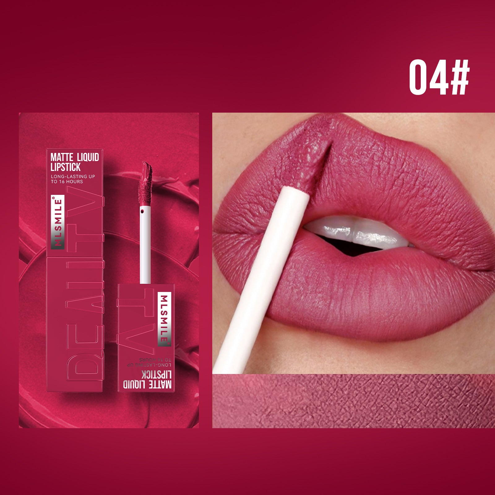 Matowy Liquid Lipstick — Nie Przenosi się na Kubek, Długotrwały