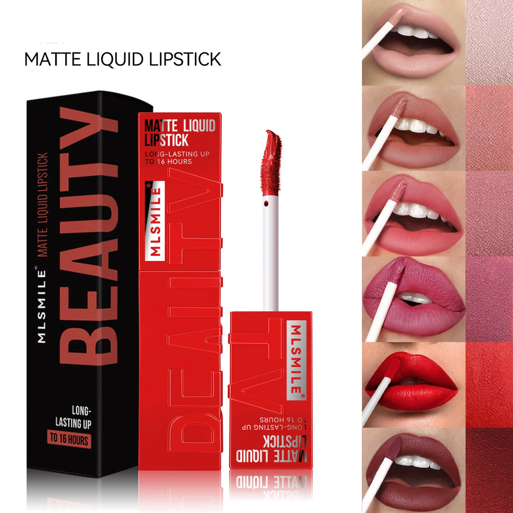 Matowy Liquid Lipstick — Nie Przenosi się na Kubek, Długotrwały