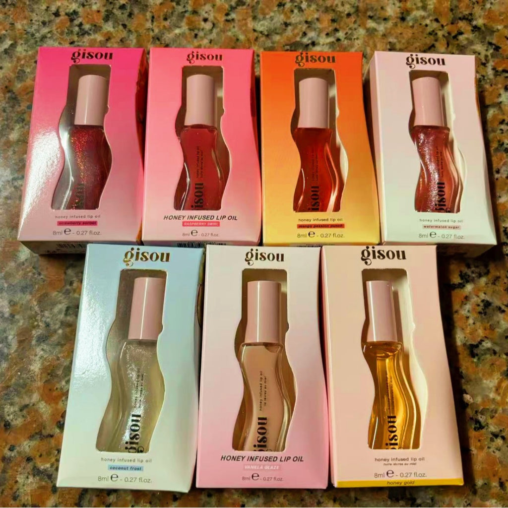 Gisou Olejek do Ust Arbuz, Miód i Kokos — Nawilżający Lip Gloss 8ml