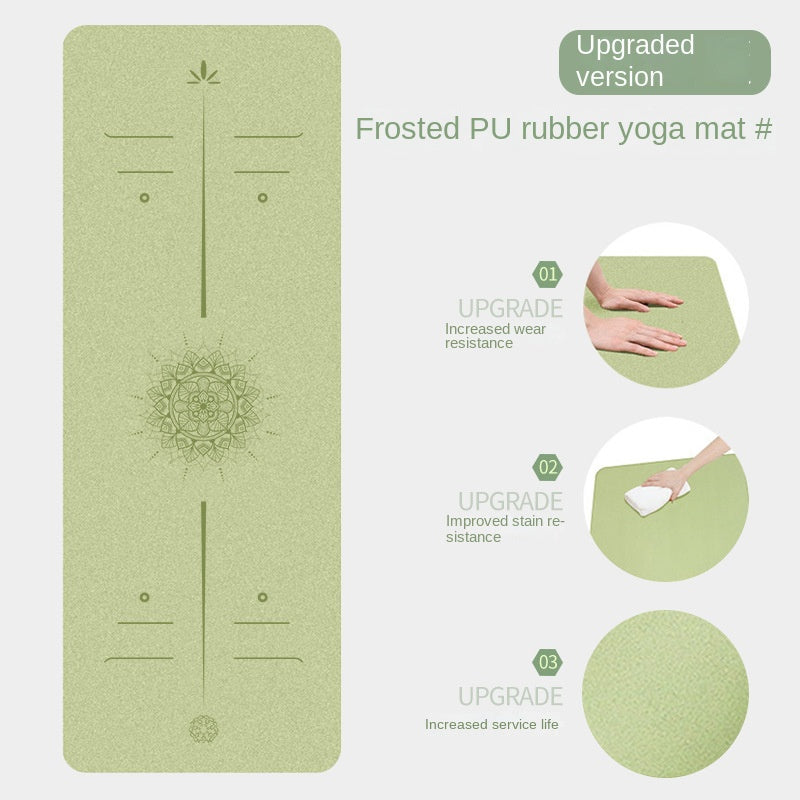 Mata do jogi PU z naturalnej gumy - antypoślizgowa, amortyzująca
