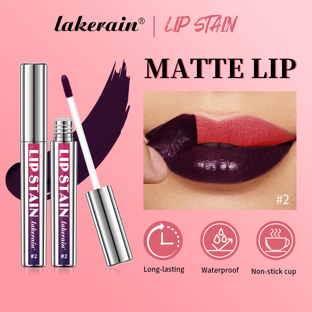 Lakerain Matowa Szminka Peel-Off — Długotrwały Kolor bez Rozmazywania
