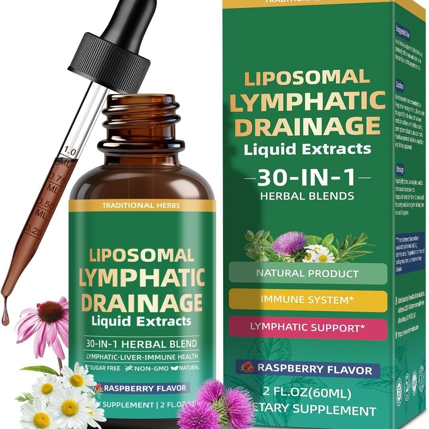 Krople Wspomagające Drążenność Limfatyczną 60ml — Naturalny Suplement
