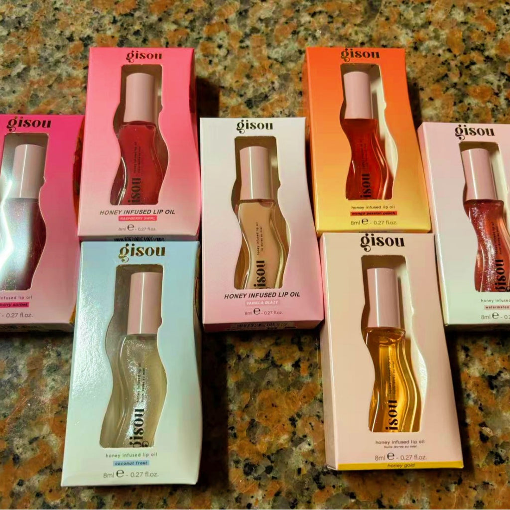 Gisou Olejek do Ust Arbuz, Miód i Kokos — Nawilżający Lip Gloss 8ml