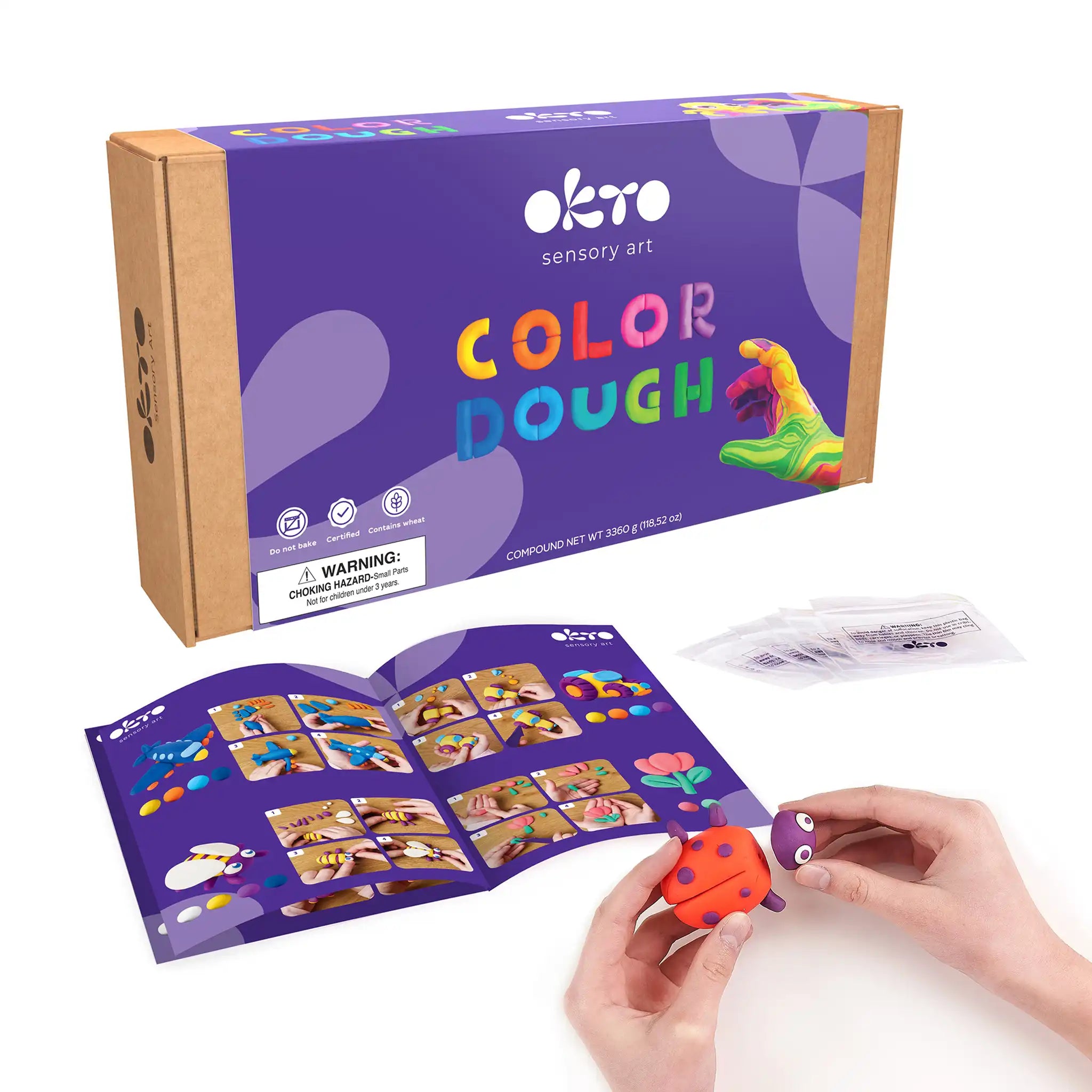 Kolorowa plastelina dla dzieci - Classpack 96 op. w 8 kolorach, artykuły szkolne