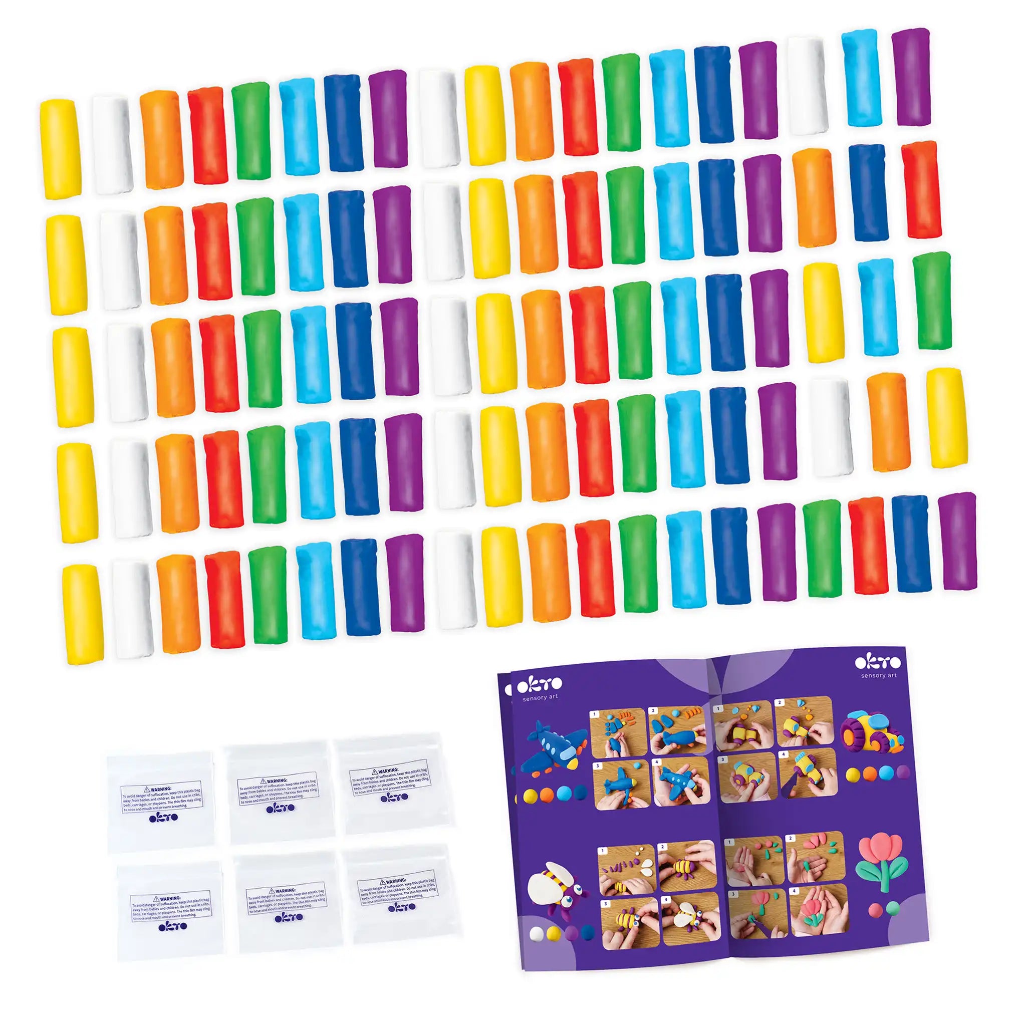 Kolorowa plastelina dla dzieci - Classpack 96 op. w 8 kolorach, artykuły szkolne
